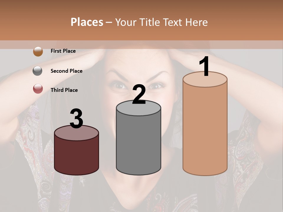 Hands Hair Gesture PowerPoint Template