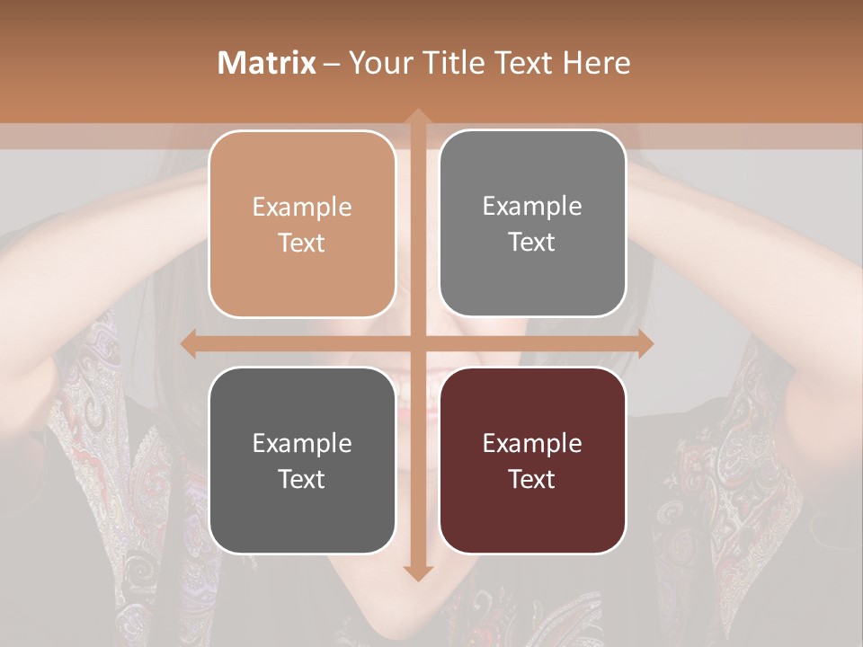 Hands Hair Gesture PowerPoint Template