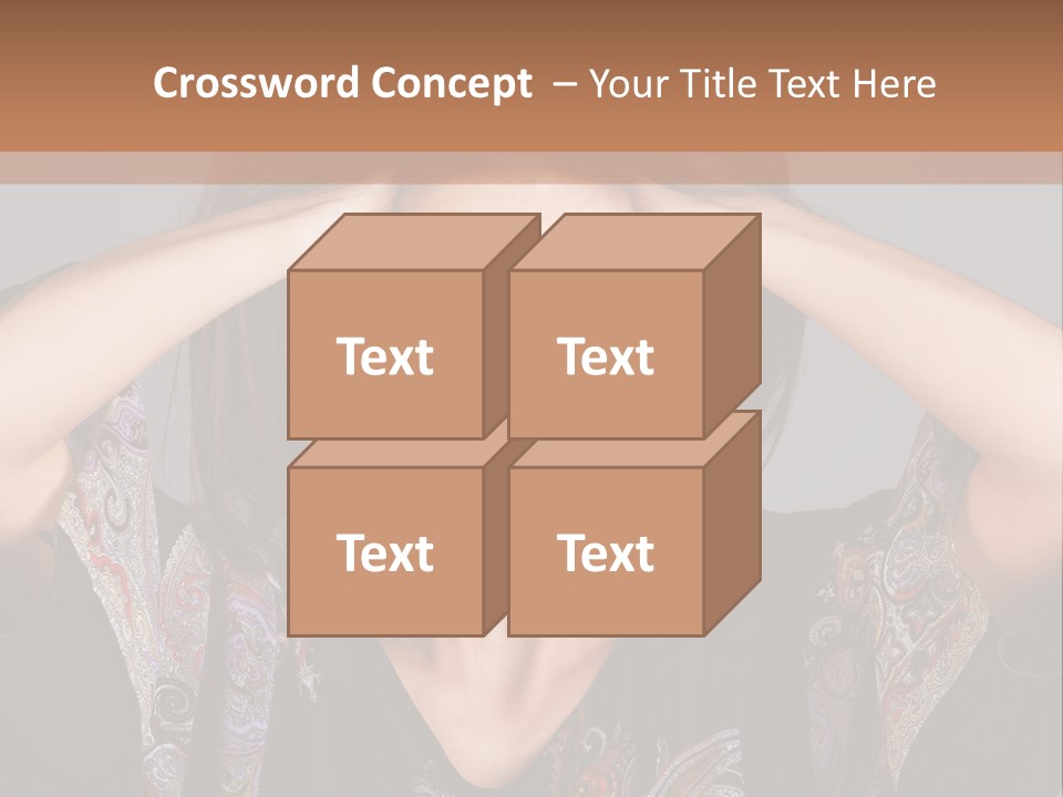 Hands Hair Gesture PowerPoint Template