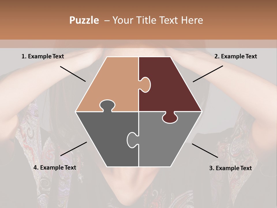 Hands Hair Gesture PowerPoint Template
