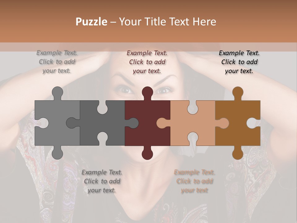 Hands Hair Gesture PowerPoint Template