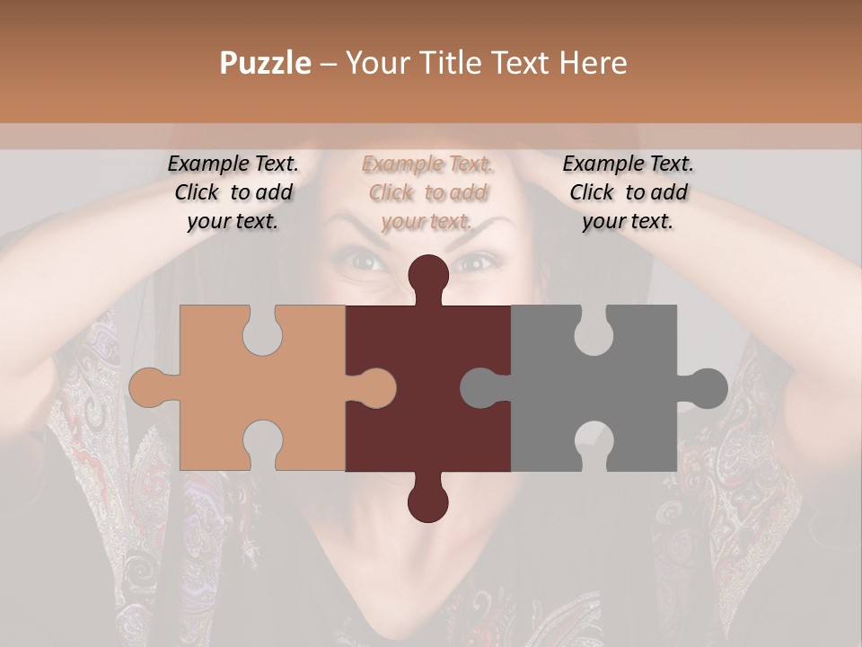 Hands Hair Gesture PowerPoint Template
