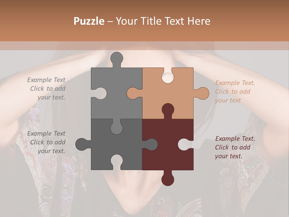 Hands Hair Gesture PowerPoint Template