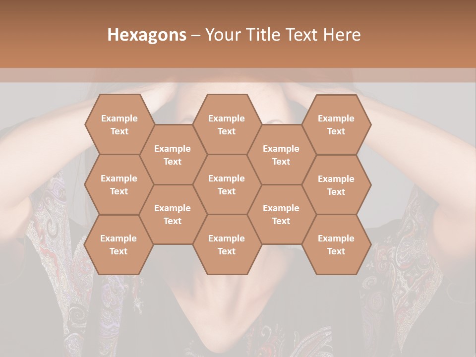 Hands Hair Gesture PowerPoint Template