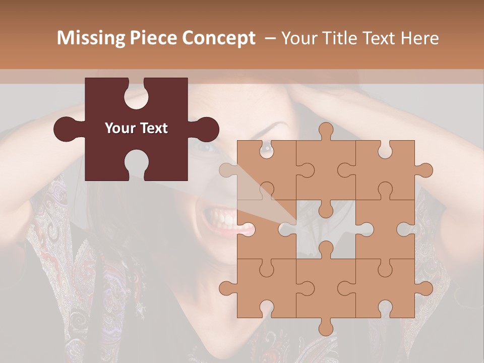 Hands Hair Gesture PowerPoint Template