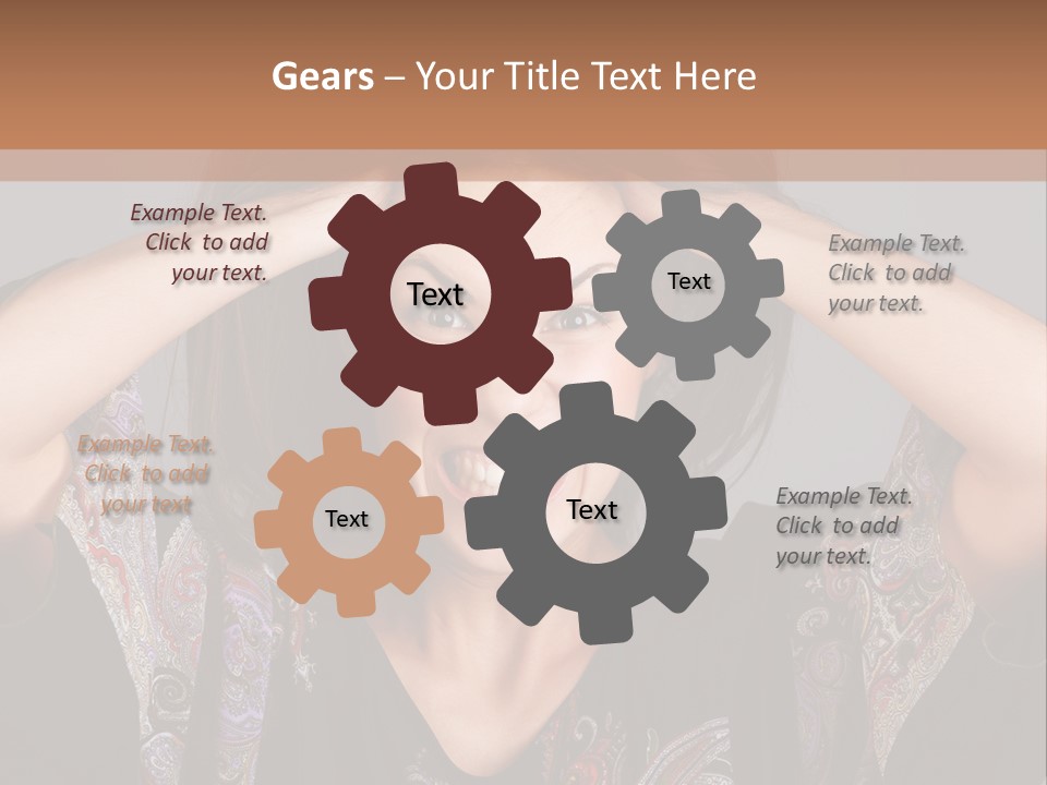 Hands Hair Gesture PowerPoint Template