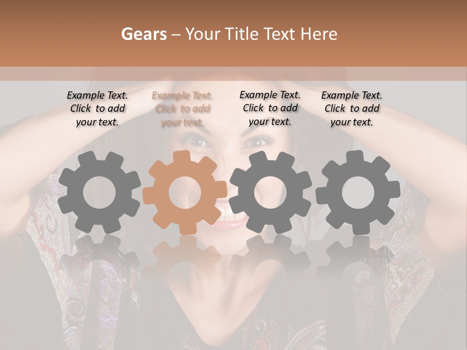 Hands Hair Gesture PowerPoint Template