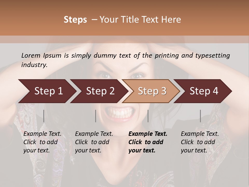 Hands Hair Gesture PowerPoint Template