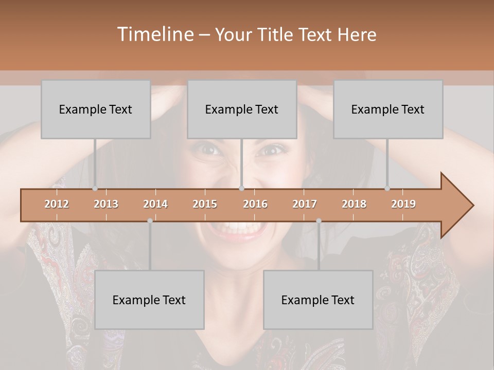 Hands Hair Gesture PowerPoint Template