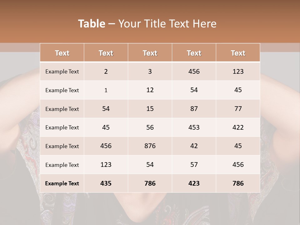 Hands Hair Gesture PowerPoint Template