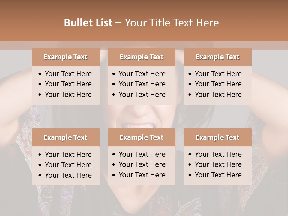 Hands Hair Gesture PowerPoint Template