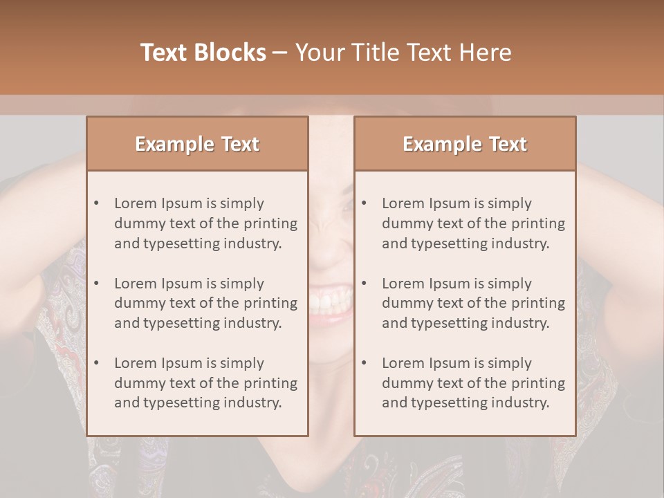 Hands Hair Gesture PowerPoint Template