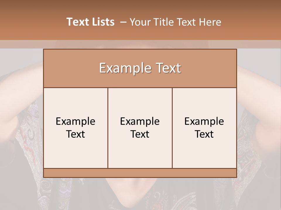 Hands Hair Gesture PowerPoint Template