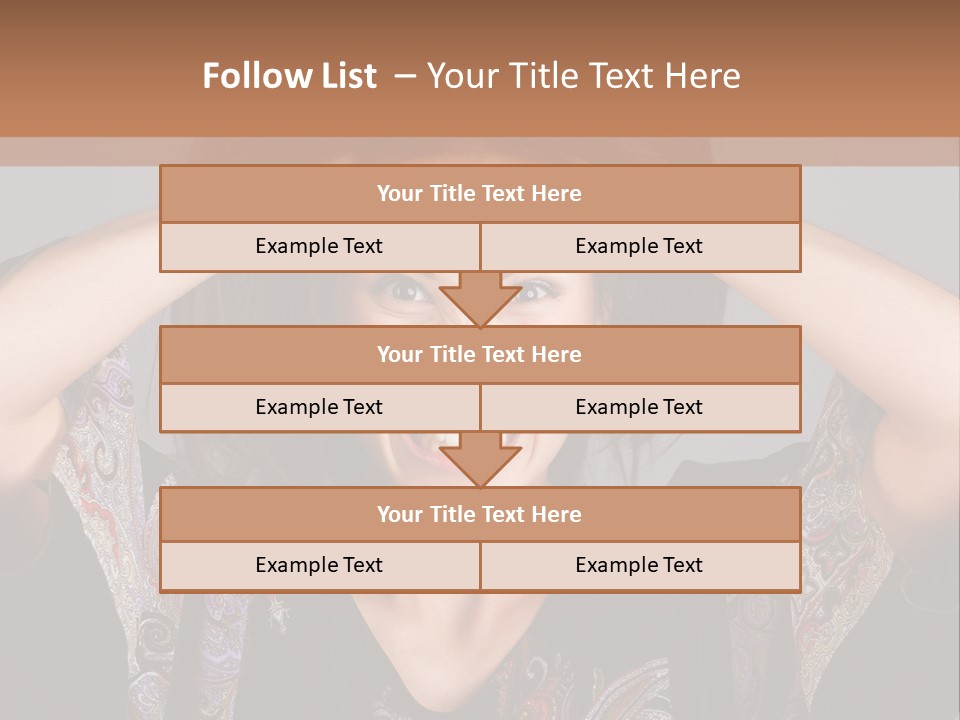 Hands Hair Gesture PowerPoint Template