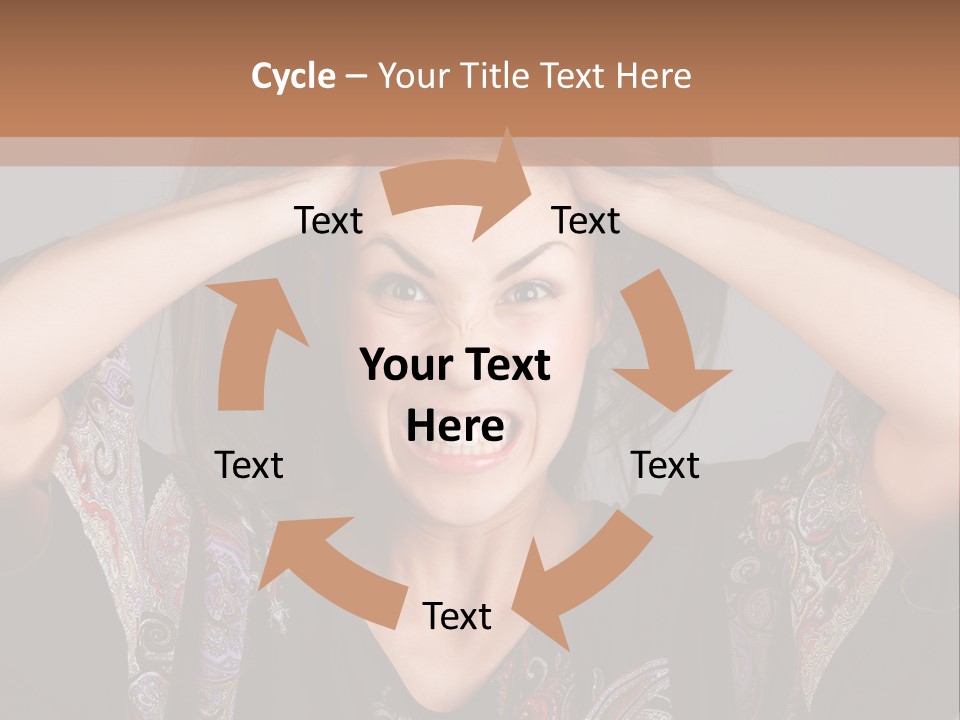Hands Hair Gesture PowerPoint Template