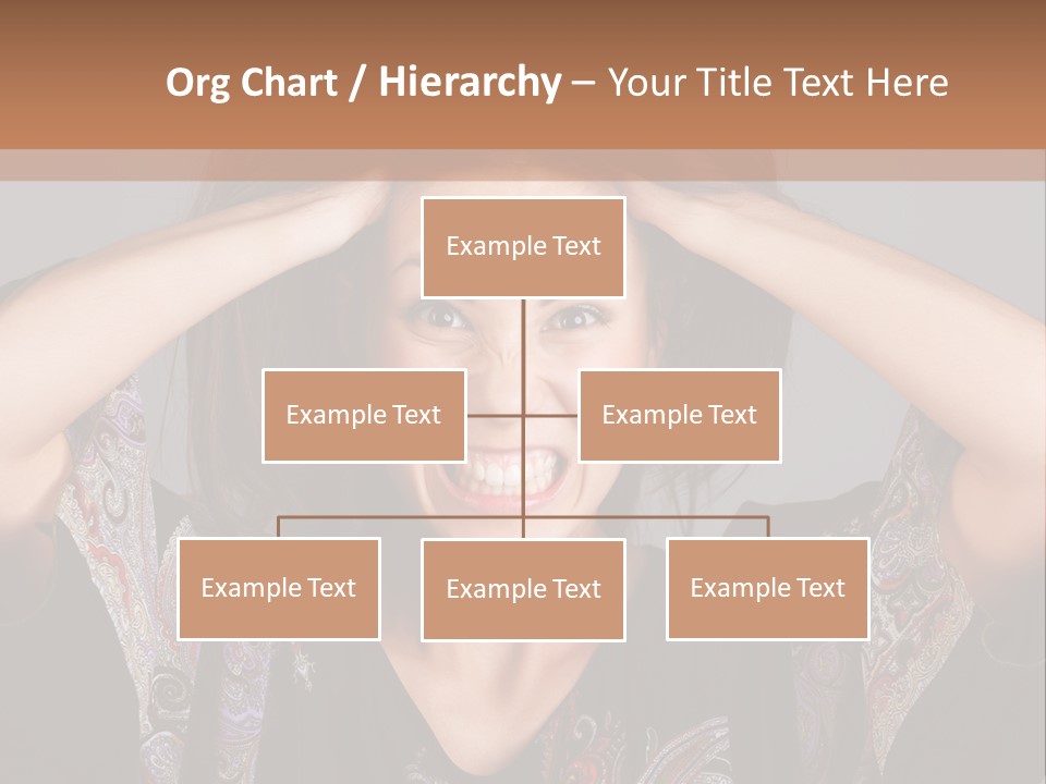 Hands Hair Gesture PowerPoint Template