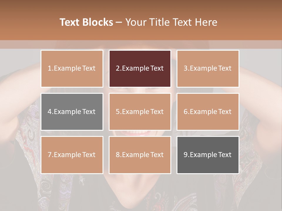 Hands Hair Gesture PowerPoint Template
