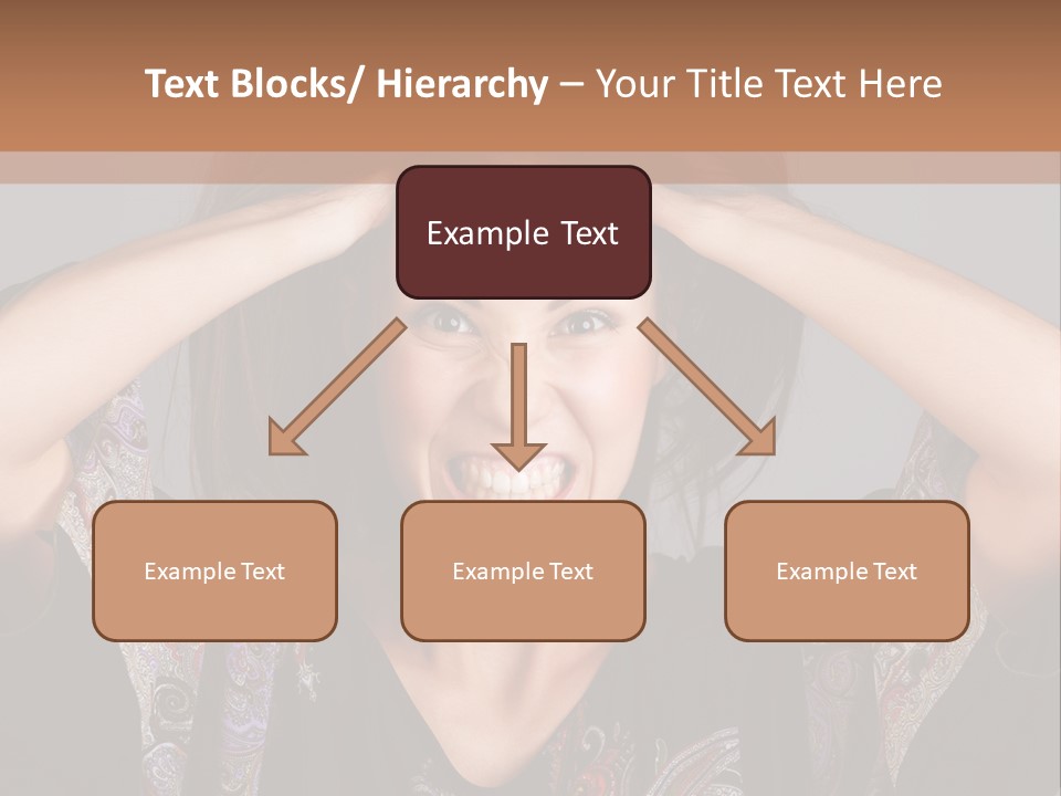 Hands Hair Gesture PowerPoint Template