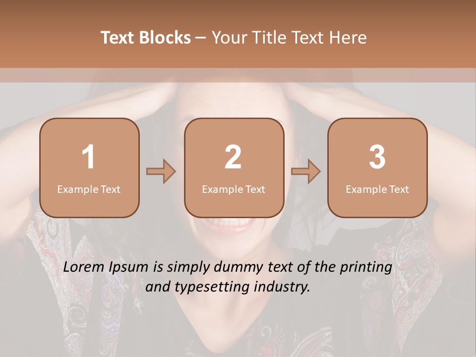 Hands Hair Gesture PowerPoint Template