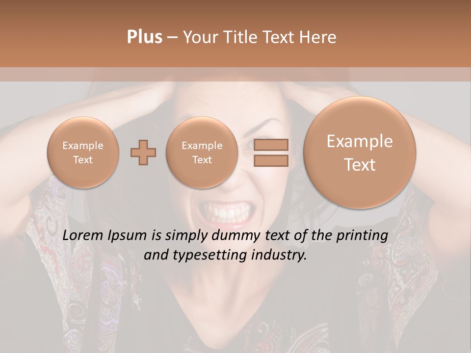 Hands Hair Gesture PowerPoint Template