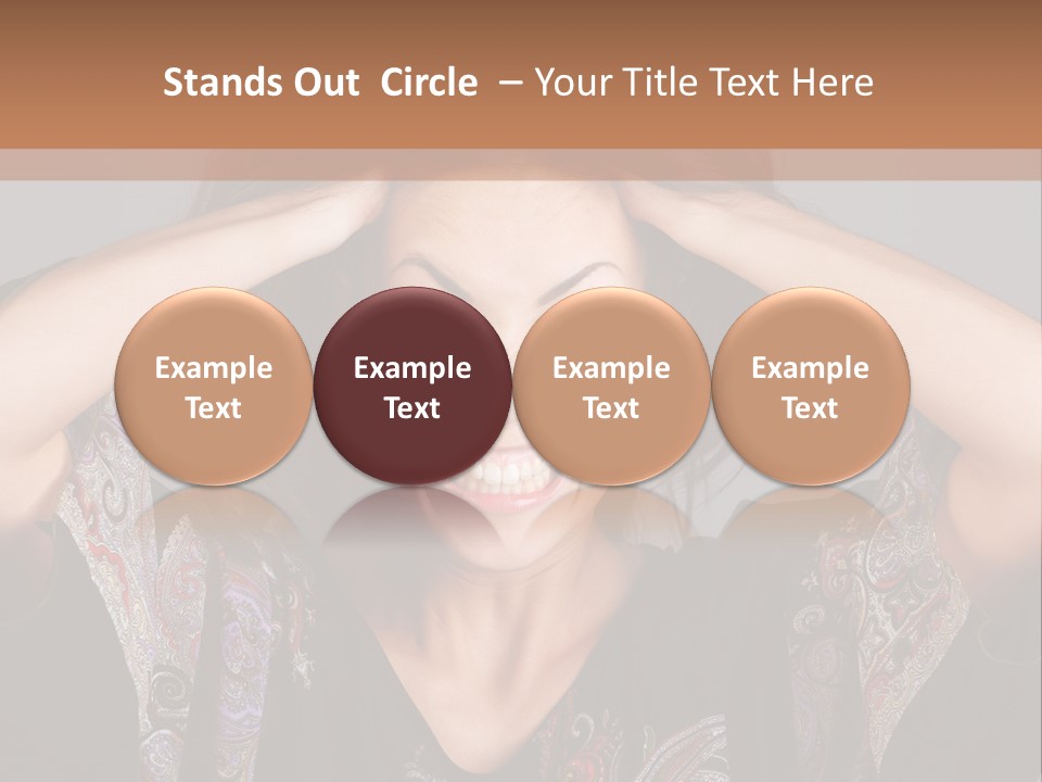 Hands Hair Gesture PowerPoint Template