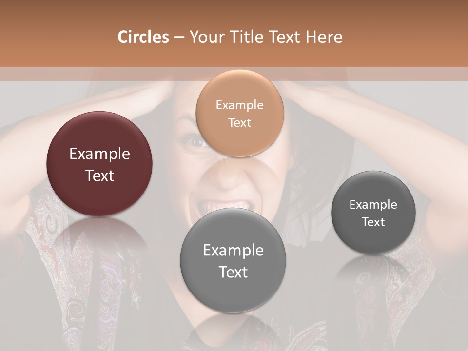 Hands Hair Gesture PowerPoint Template