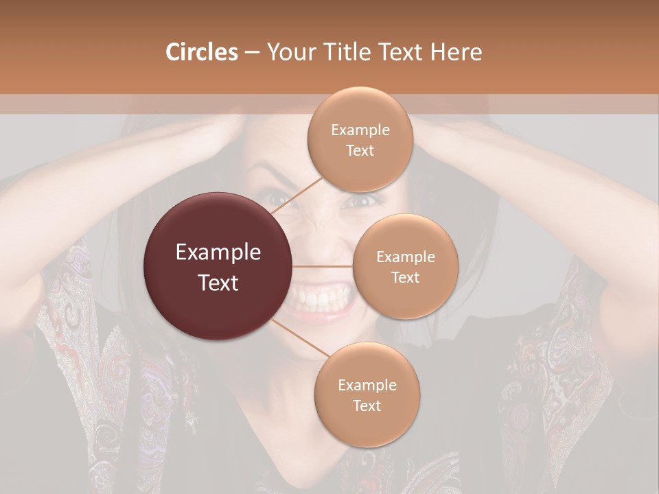 Hands Hair Gesture PowerPoint Template