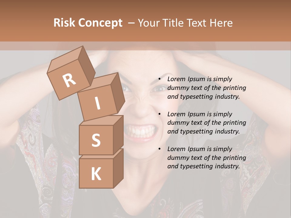 Hands Hair Gesture PowerPoint Template