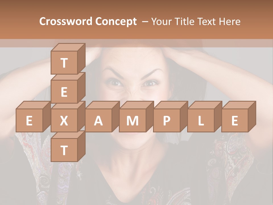 Hands Hair Gesture PowerPoint Template