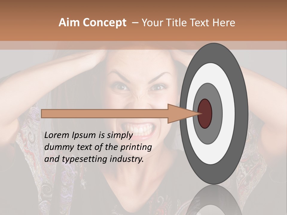 Hands Hair Gesture PowerPoint Template