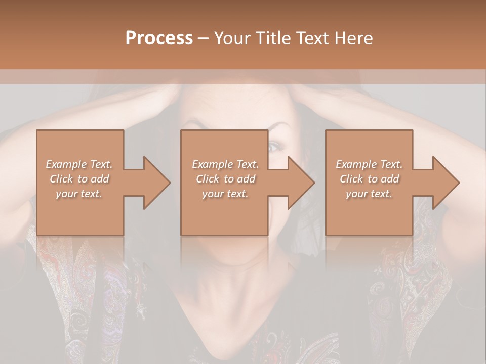 Hands Hair Gesture PowerPoint Template