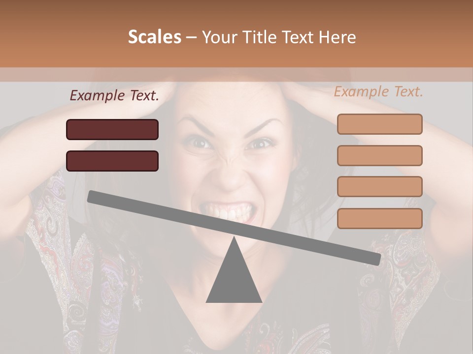 Hands Hair Gesture PowerPoint Template