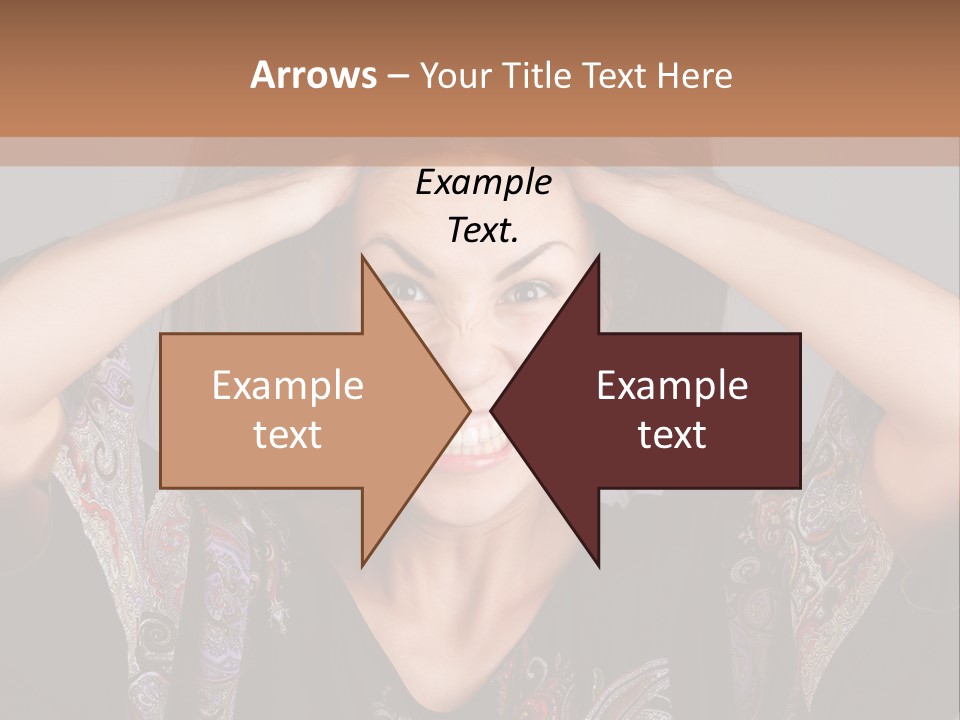 Hands Hair Gesture PowerPoint Template