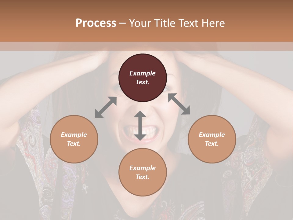 Hands Hair Gesture PowerPoint Template