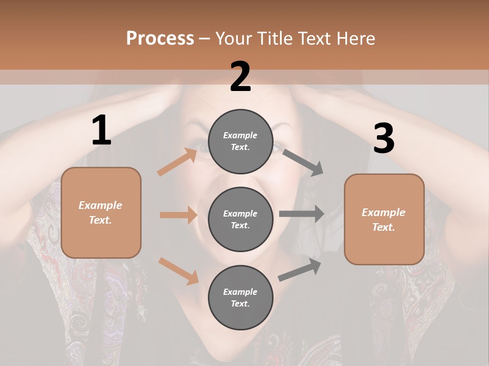 Hands Hair Gesture PowerPoint Template