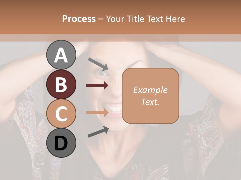 Hands Hair Gesture PowerPoint Template