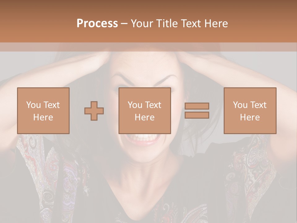 Hands Hair Gesture PowerPoint Template