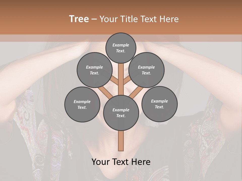Hands Hair Gesture PowerPoint Template