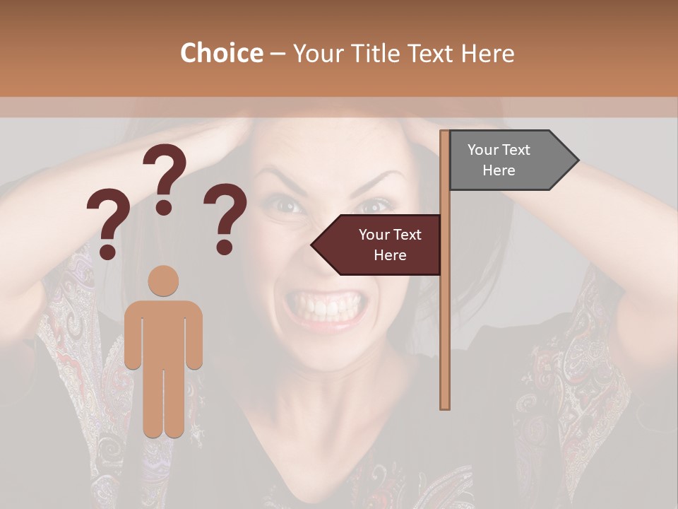 Hands Hair Gesture PowerPoint Template