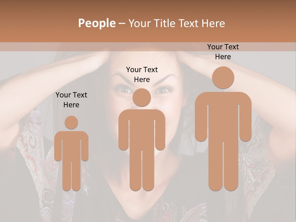 Hands Hair Gesture PowerPoint Template