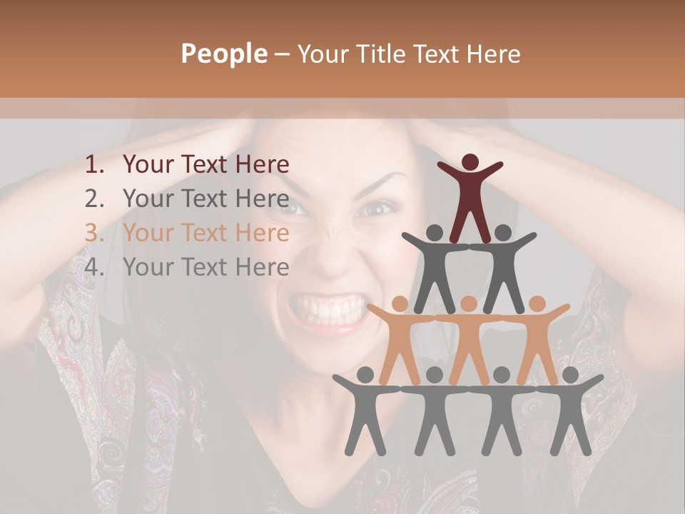 Hands Hair Gesture PowerPoint Template