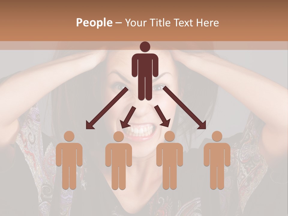 Hands Hair Gesture PowerPoint Template