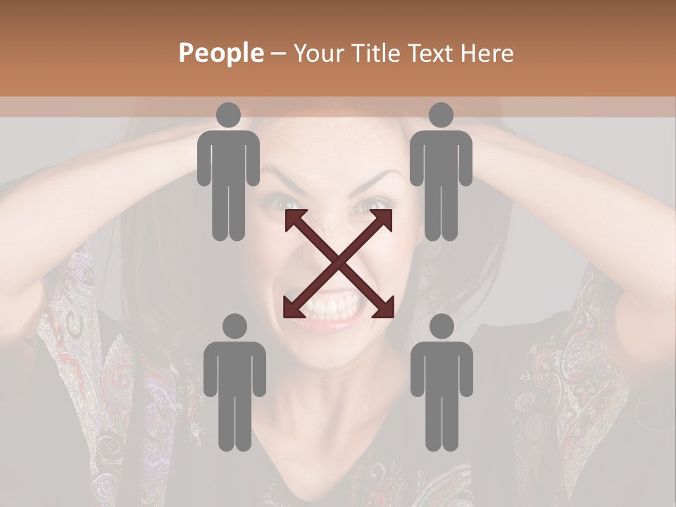 Hands Hair Gesture PowerPoint Template