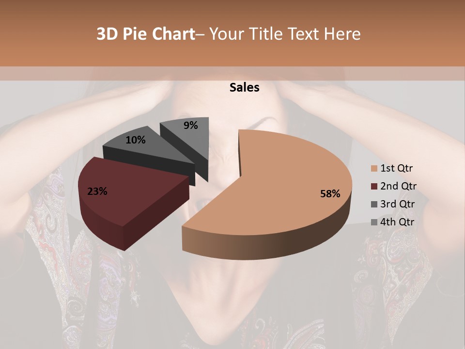 Hands Hair Gesture PowerPoint Template