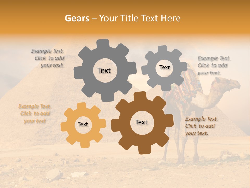 Tourism Great Pyramid Historic PowerPoint Template