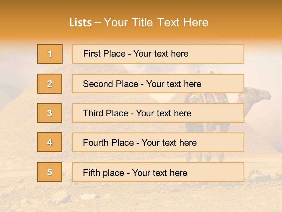 Tourism Great Pyramid Historic PowerPoint Template