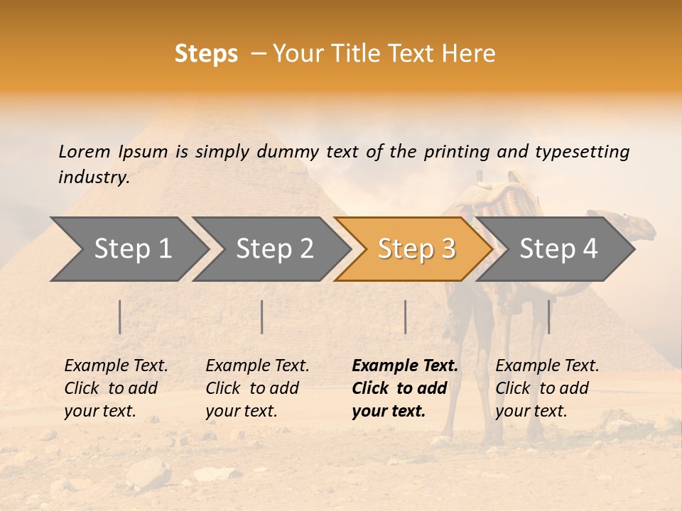 Tourism Great Pyramid Historic PowerPoint Template