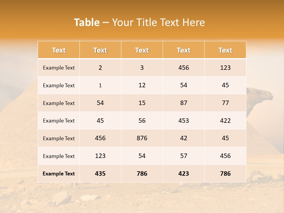 Tourism Great Pyramid Historic PowerPoint Template