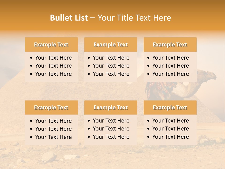 Tourism Great Pyramid Historic PowerPoint Template