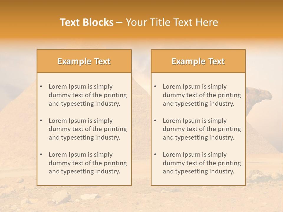 Tourism Great Pyramid Historic PowerPoint Template